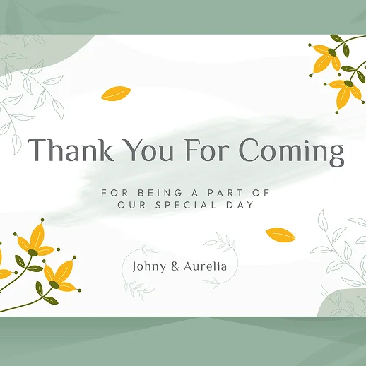 Cartes de remerciement à imprimer